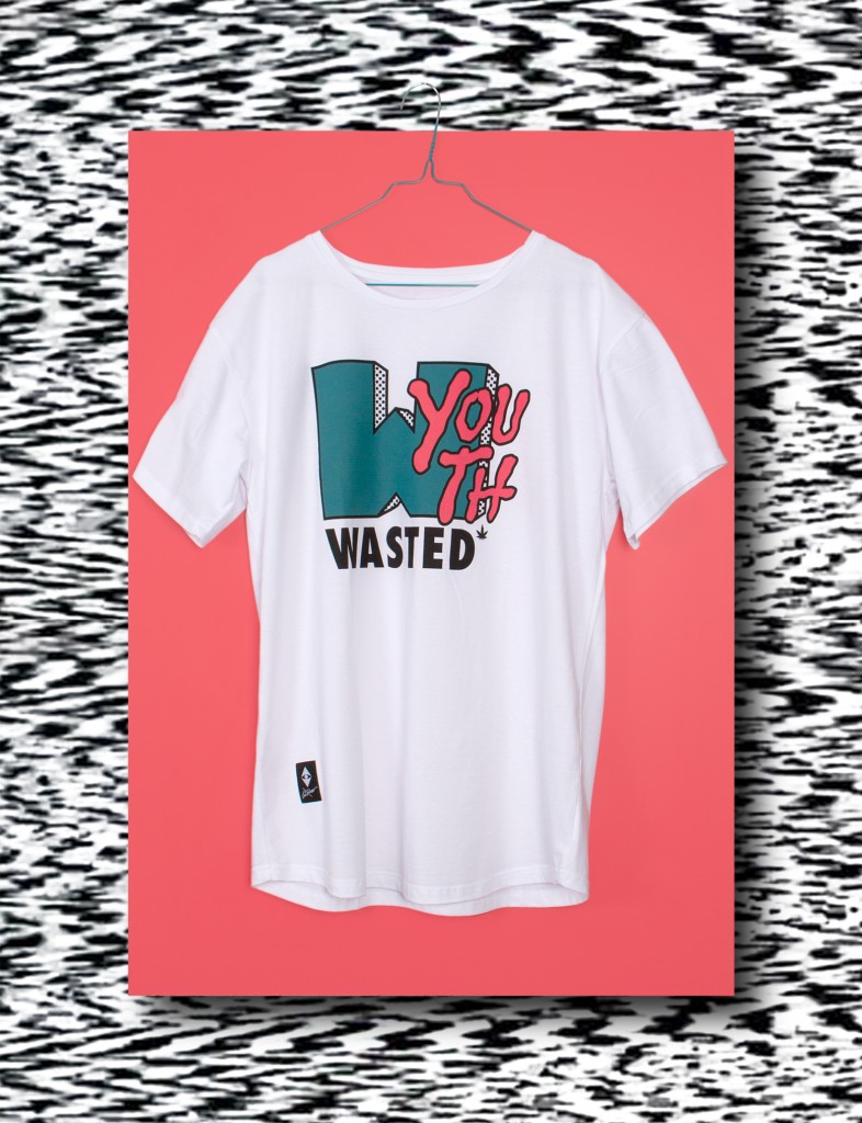 Wasted Youth tee – white - LOW BROS